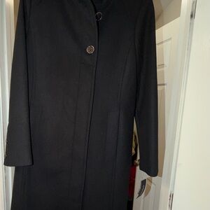 Kenneth Cole Classic Black Trench Coat